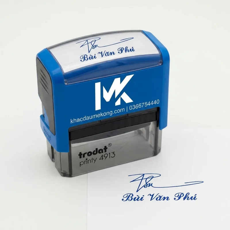 Dấu Chữ Ký Kèm Tên - Giá 180.000 ₫ - Khắc Dấu Mekong Cần Thơ