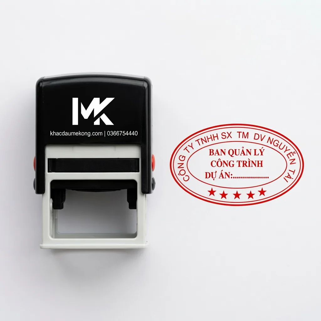 Khắc Dấu Ban Quản Lý Công Trình - Giá 280.000 ₫ - Khắc Dấu Mekong Cần Thơ